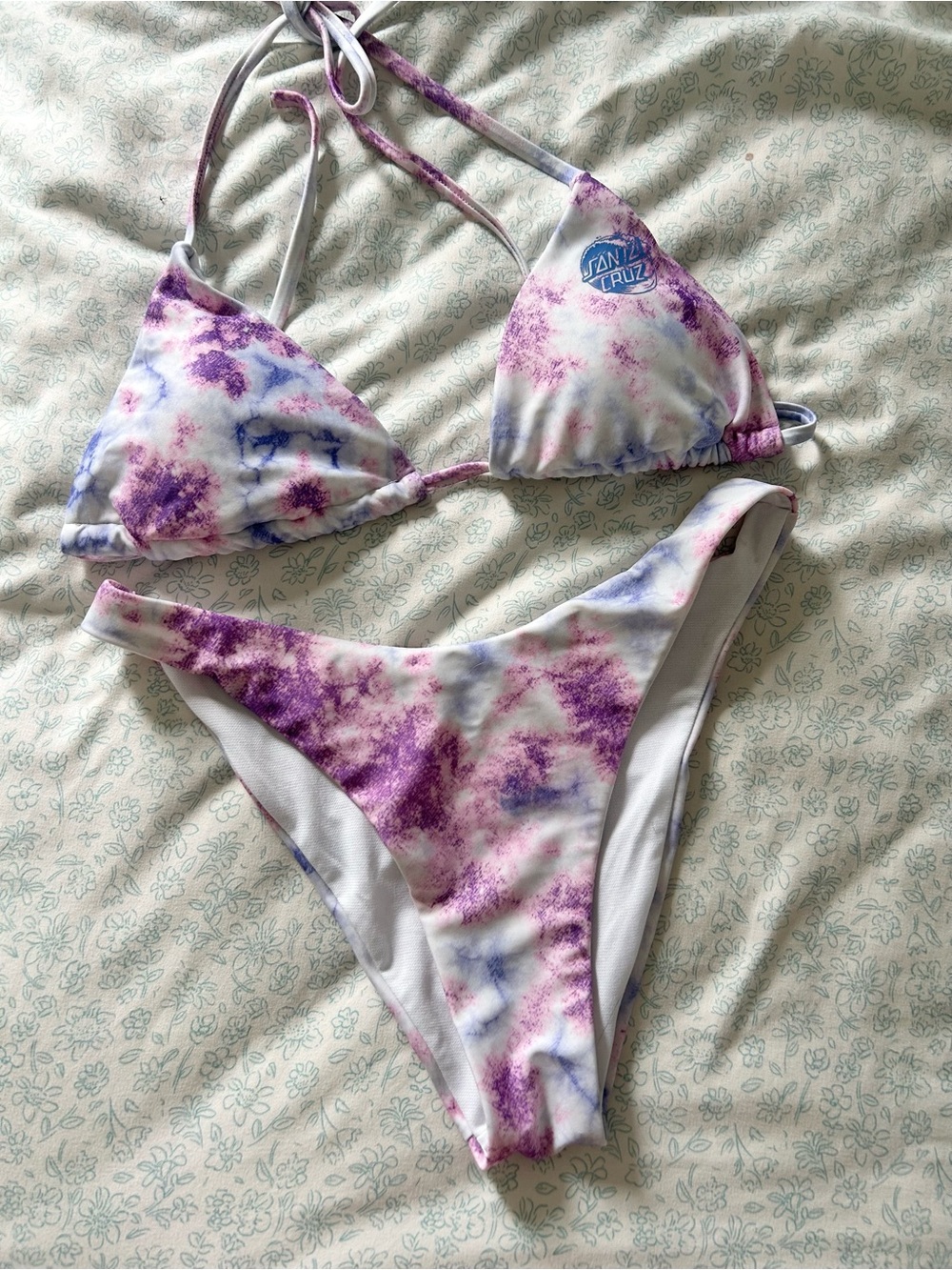 Santa Cruz Tie Dye String Bikini Set